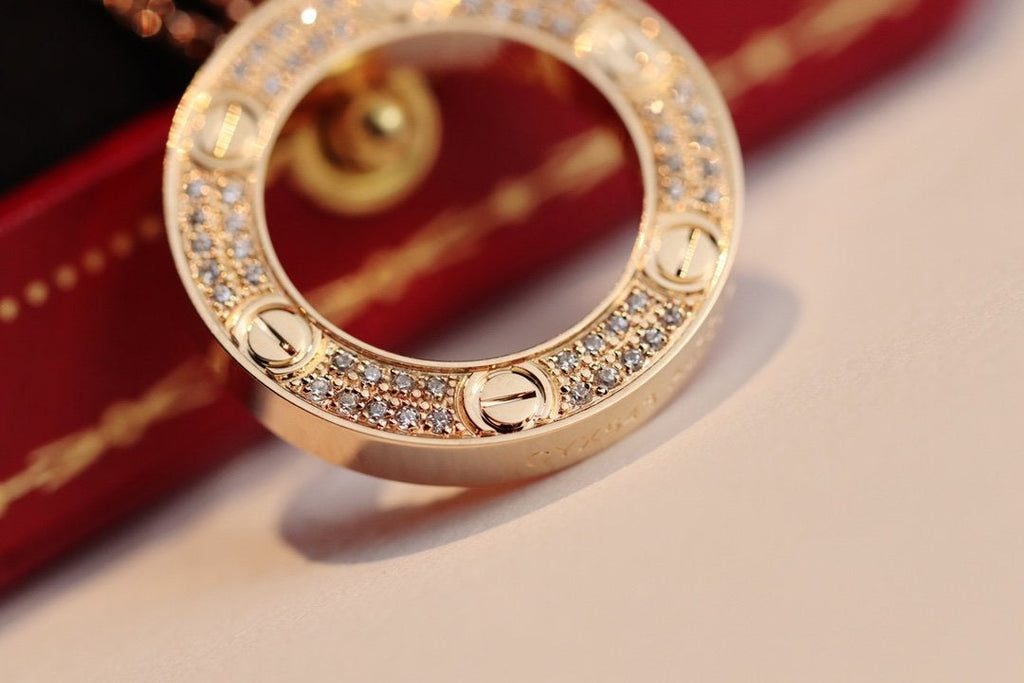 CARTIER LOVE NECKLACE ADJUSTABLE ROSE GOLD