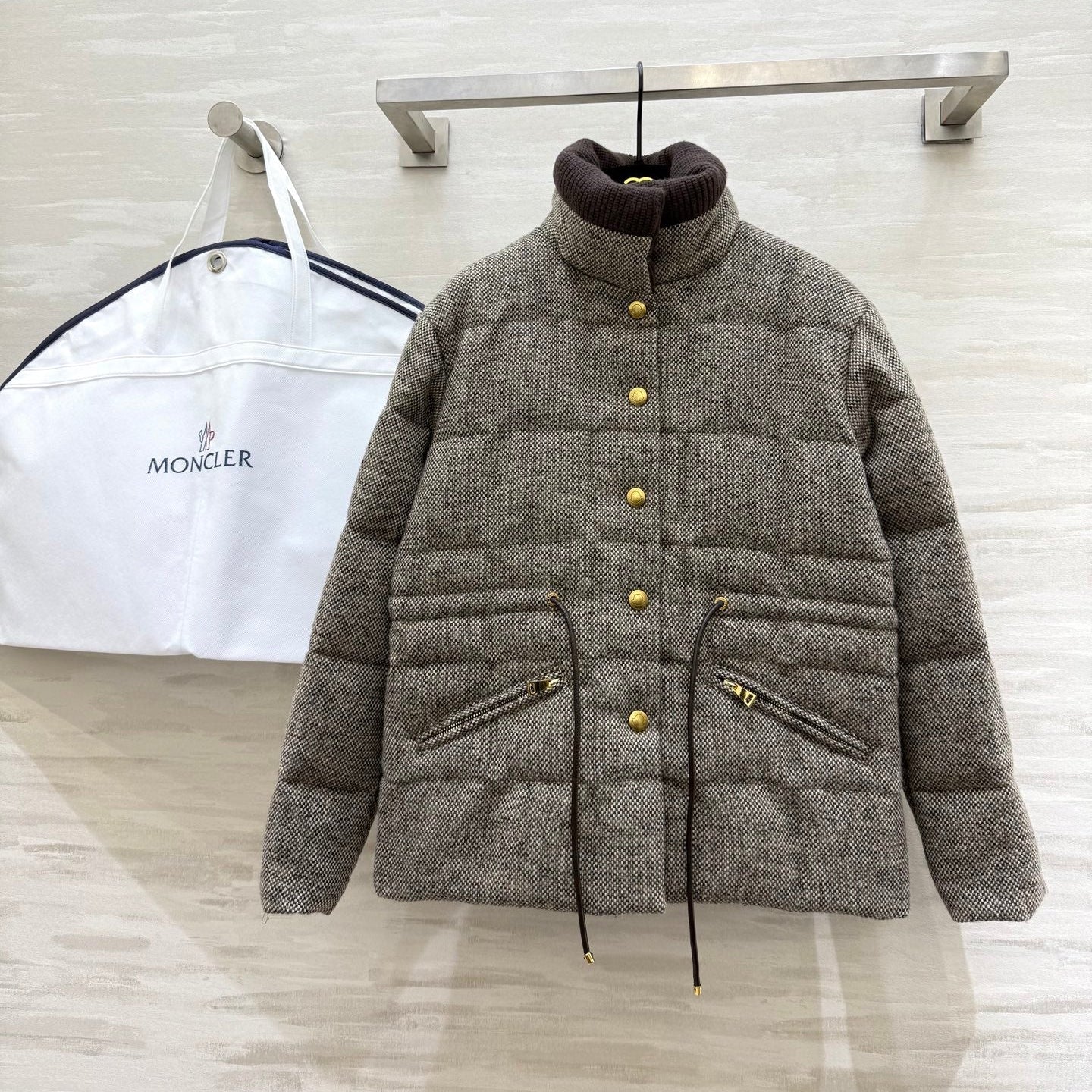MONCLER 25S TWEED DOWN JACKET 307