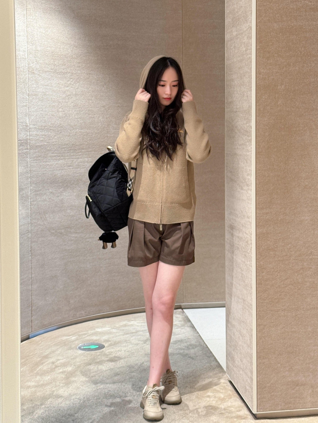 BURBERRY 25S KNITTED ZIP-UP JACKET 082
