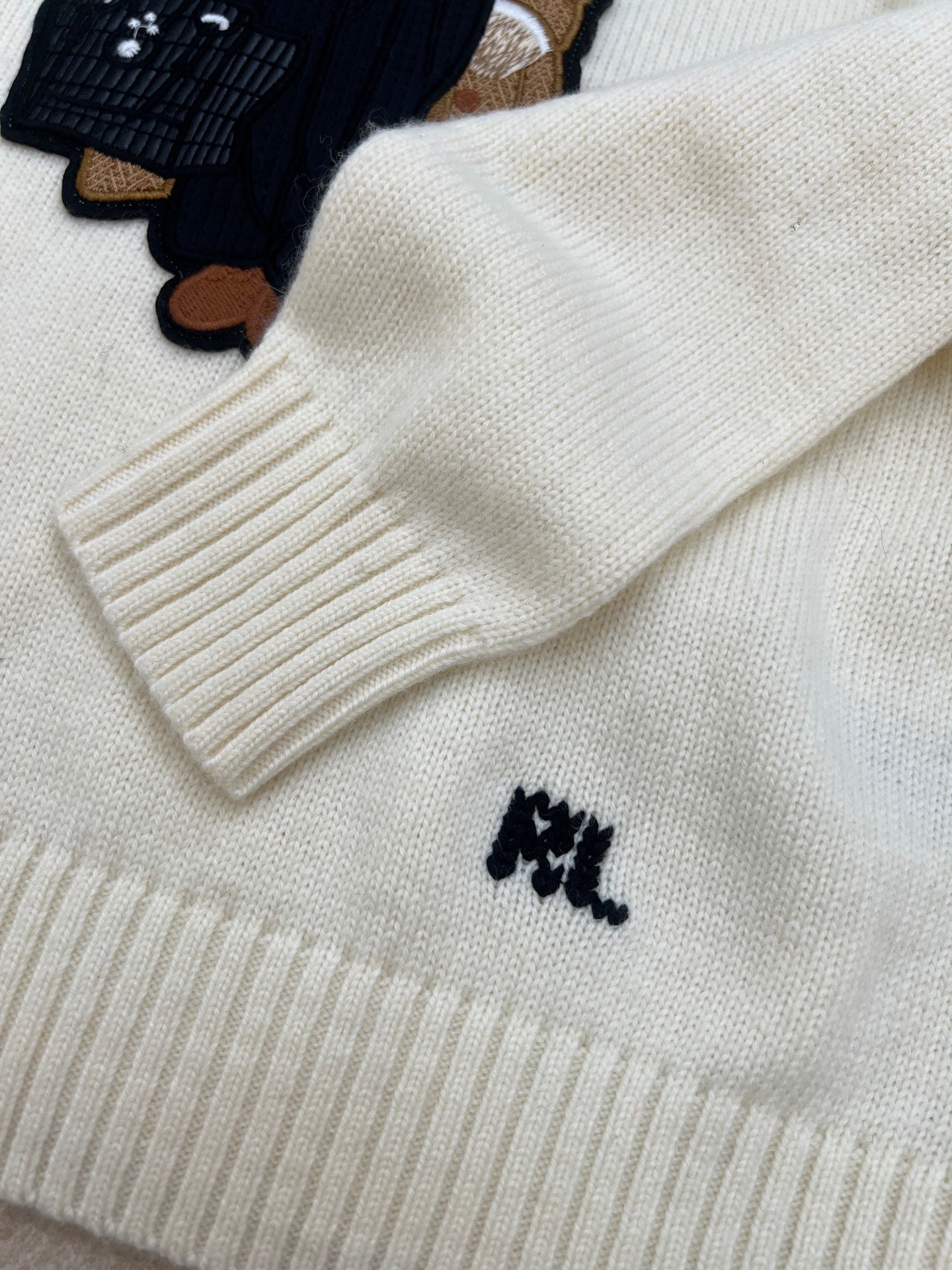 RALPH LAUREN 25S EMBROIDERED BEAR KNITTED SWEATER 253